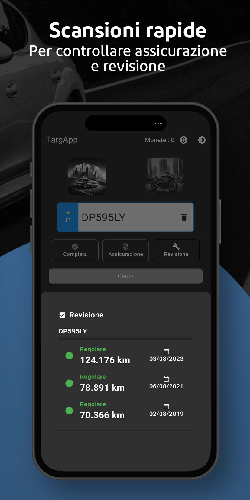 TargApp — verifica assicurazione e revisione