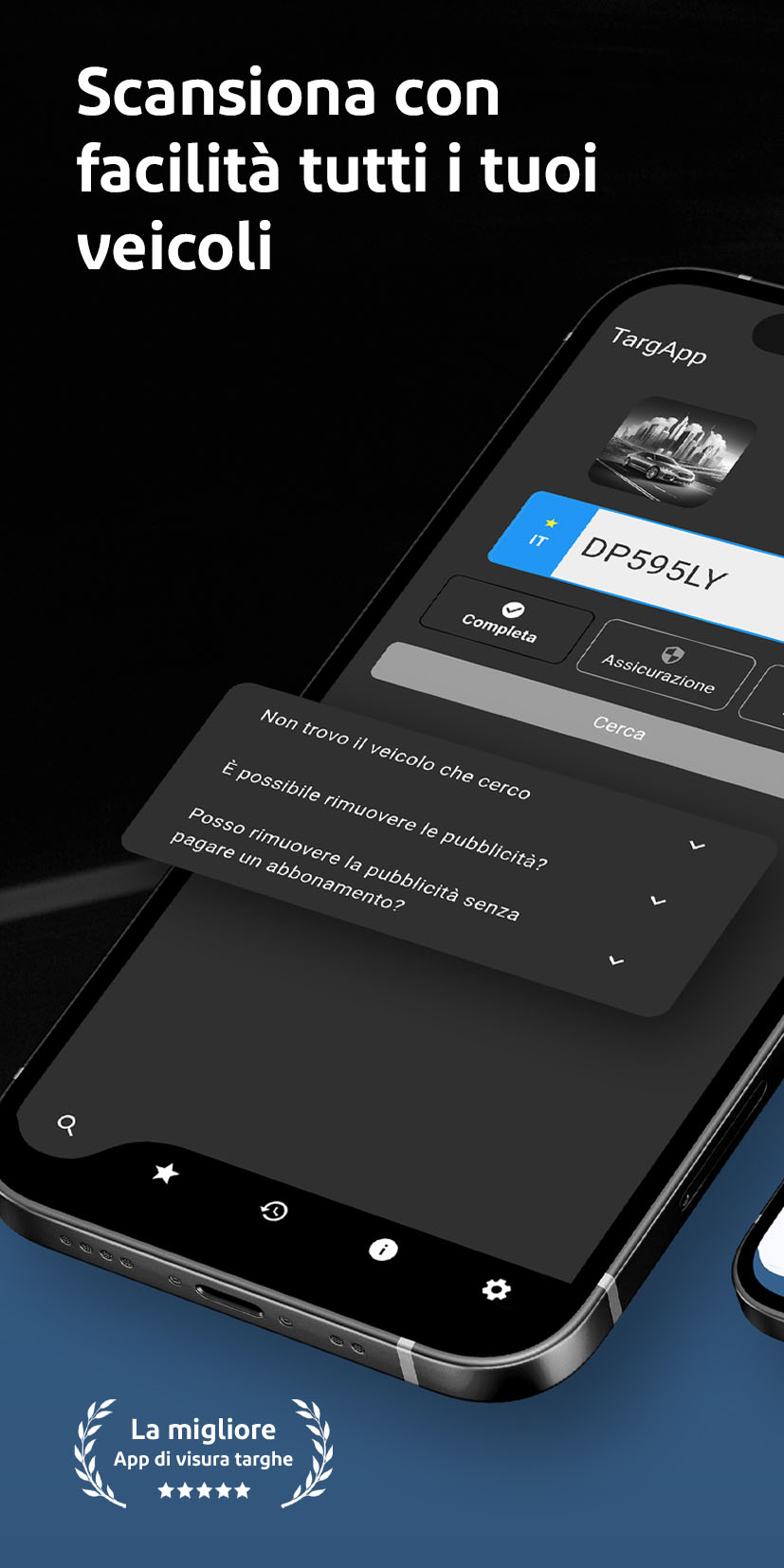 Scansiona con facilita tutti i tuoi veicoli