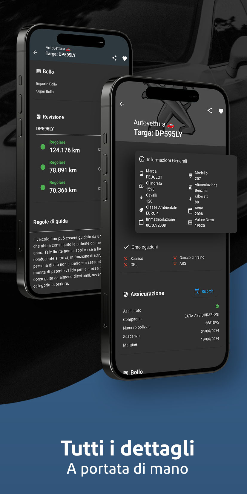 TargApp Screenshot - Tutti i dettagli a portata di mano